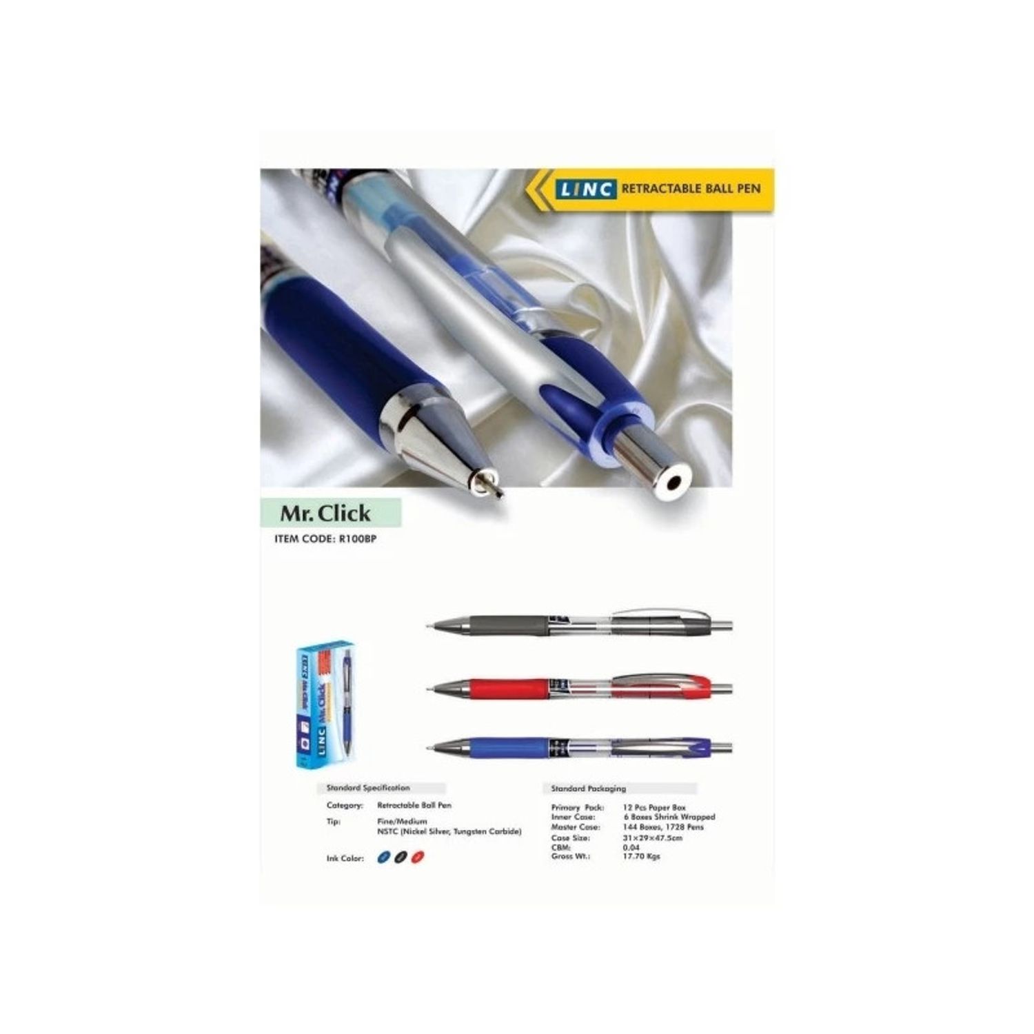 Pix Mr. Click albastru 0,3mm - LINC fotografia produsului View 3 L