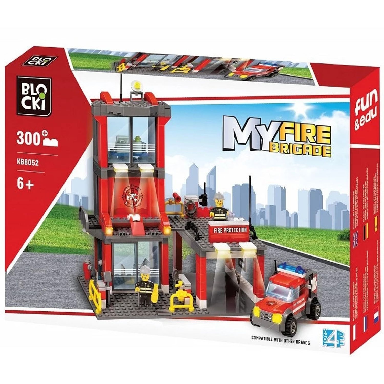 Blocki My Fire Brigade, Statie pompieri, 300 piese fotografia produsului