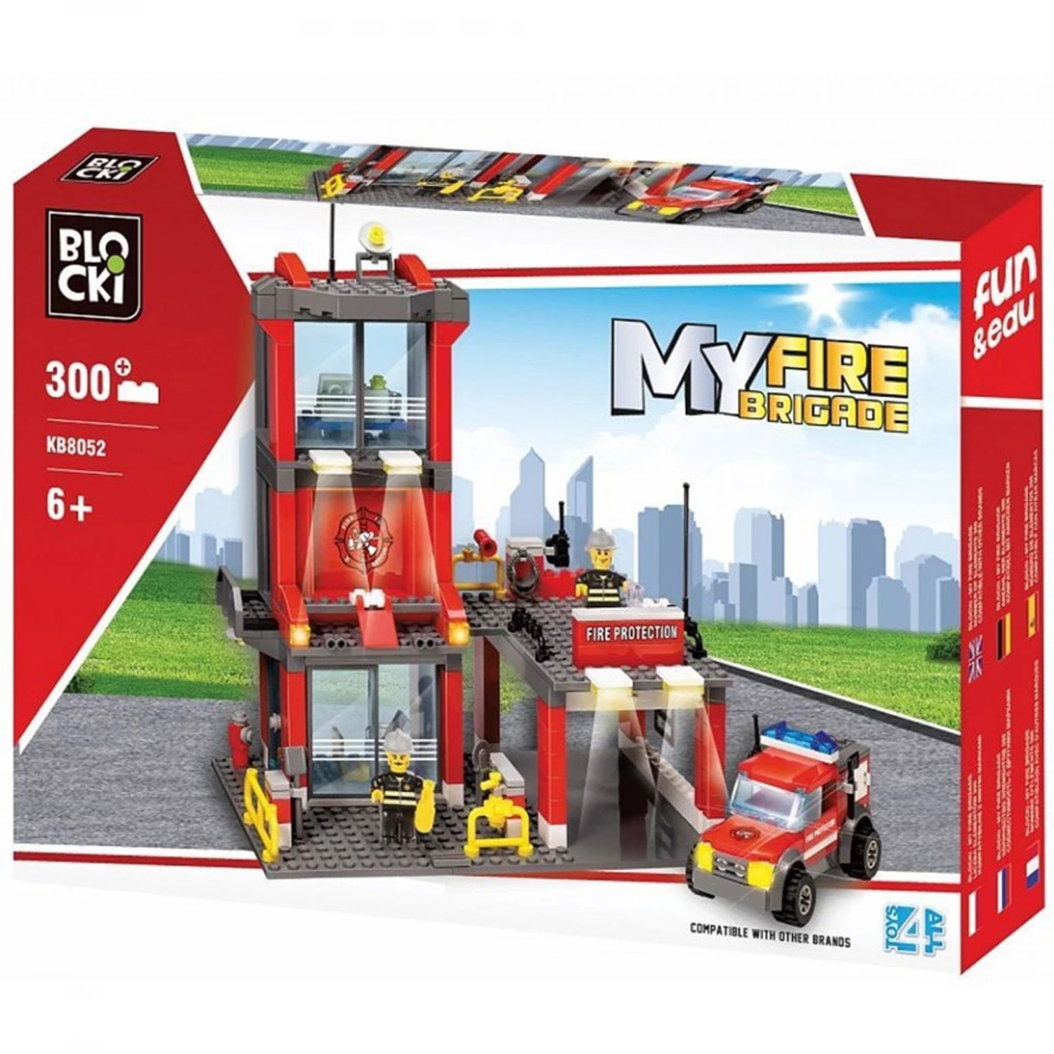 Blocki My Fire Brigade, Statie pompieri, 300 piese fotografia produsului View 4 L