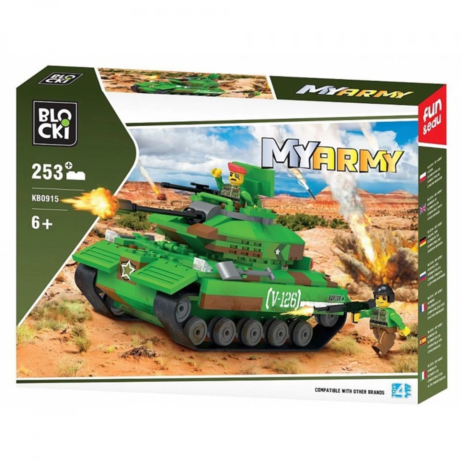 Blocki My Army, Tanc, 253 piese fotografia produsului View 3 L