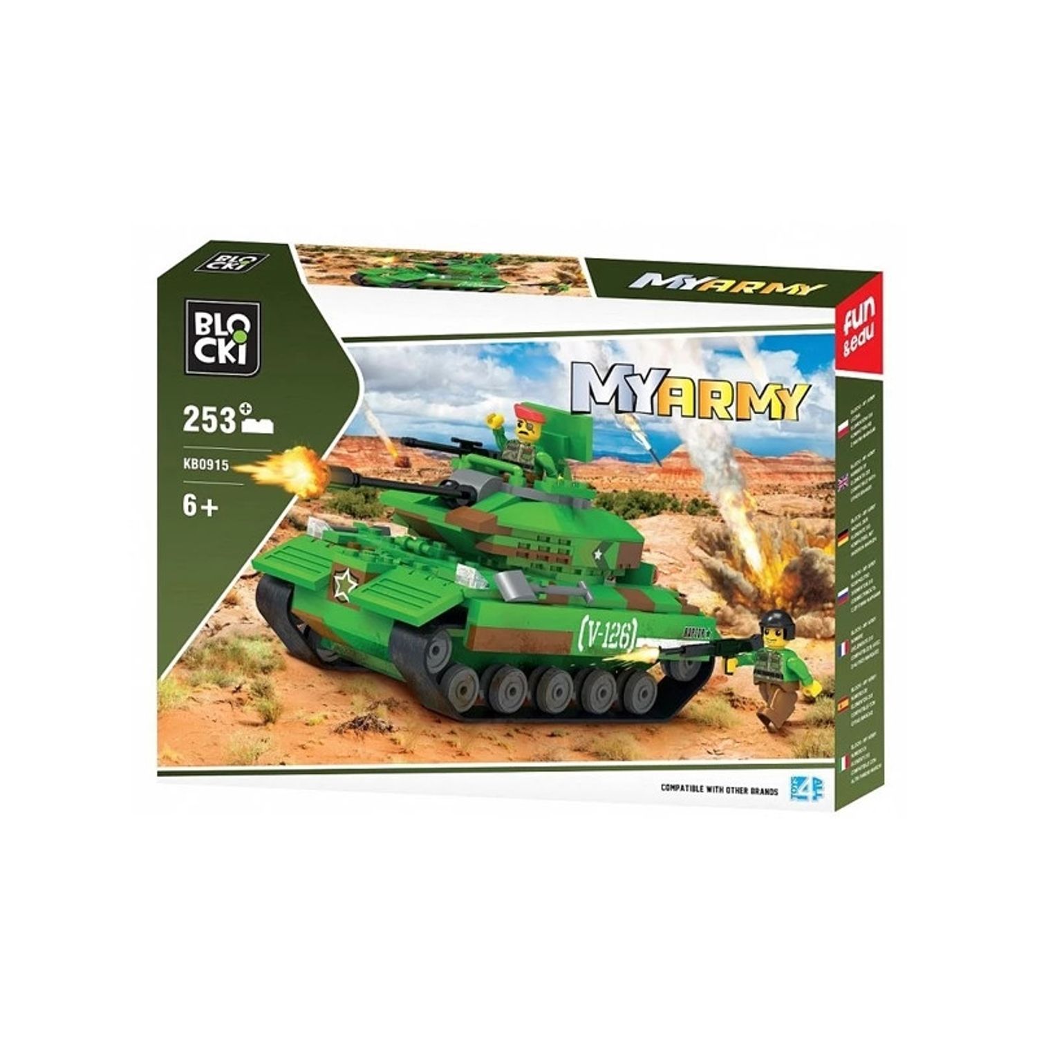 Blocki My Army, Tanc, 253 piese fotografia produsului