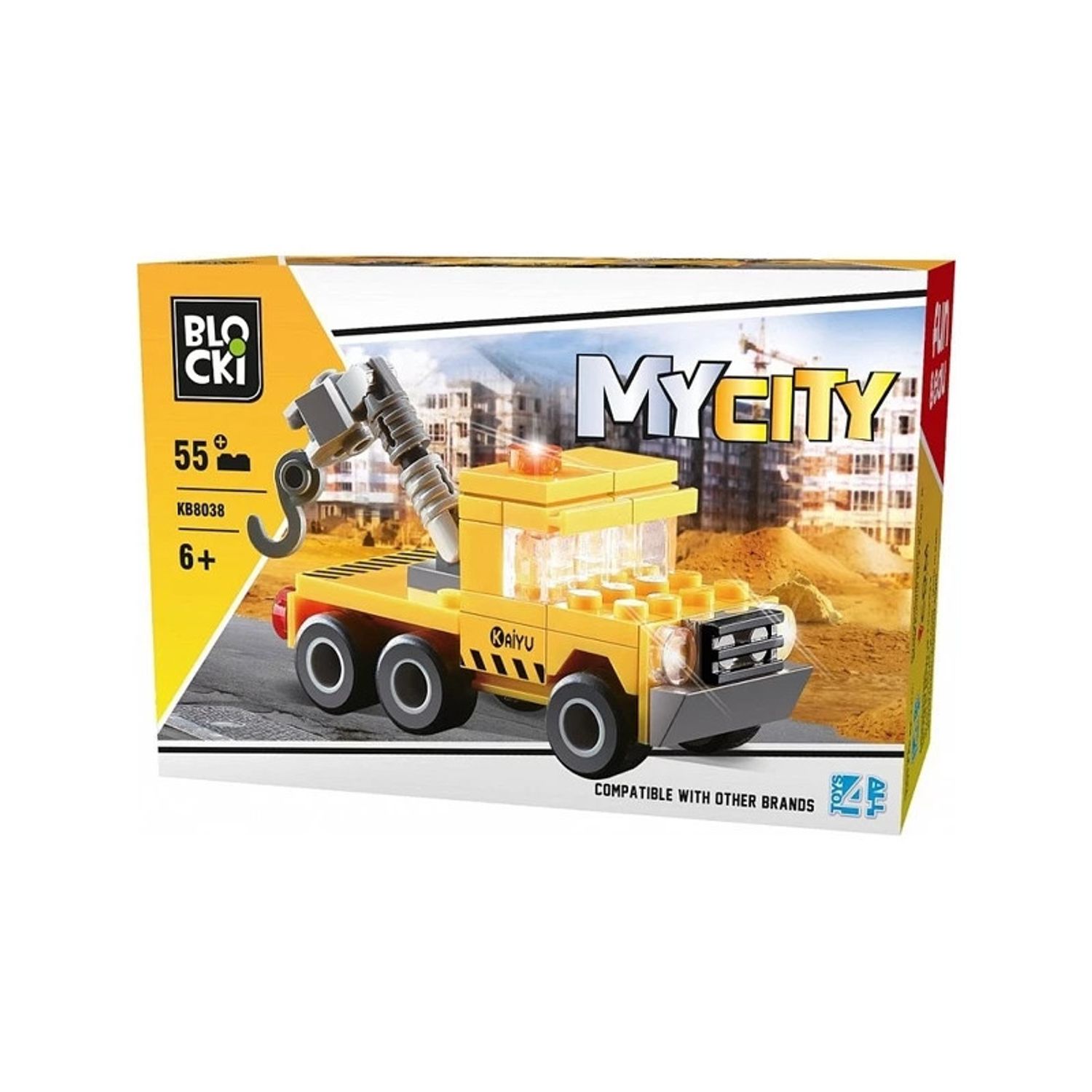 Blocki My City, Camion cu macara, 55 piese fotografia produsului
