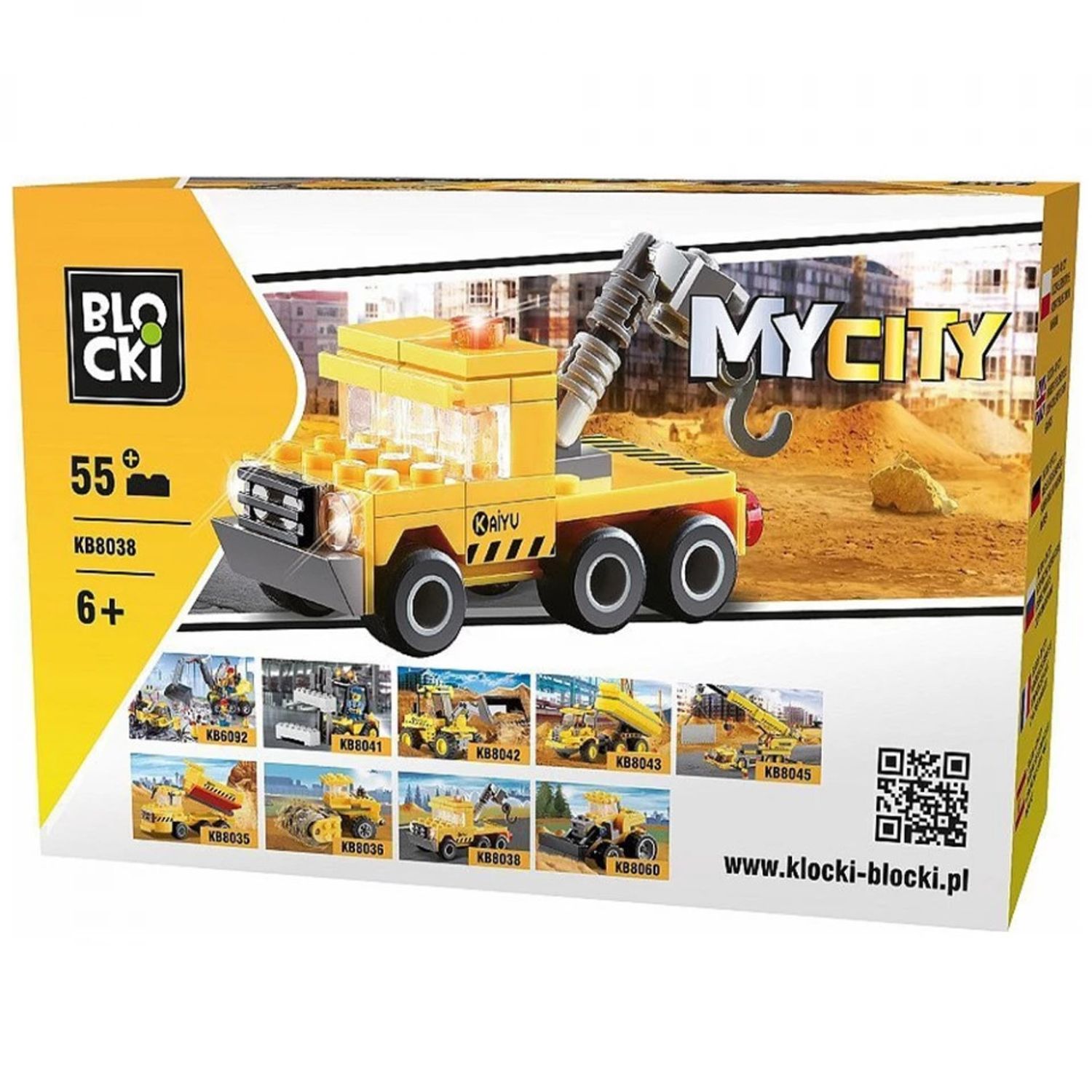 Blocki My City, Camion cu macara, 55 piese fotografia produsului View 2 L