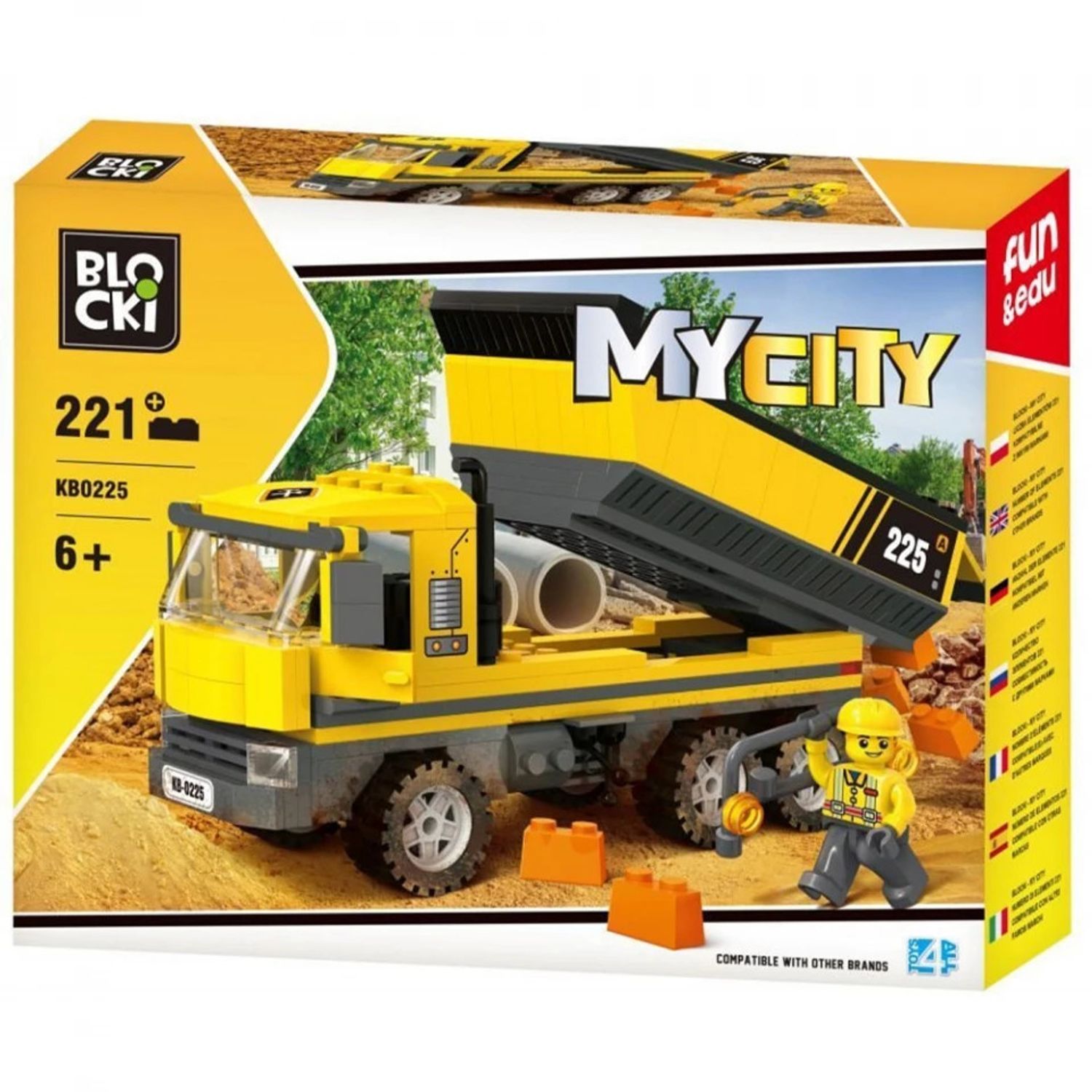 Blocki My City, Camion cu bena, 221 piese fotografia produsului View 3 L