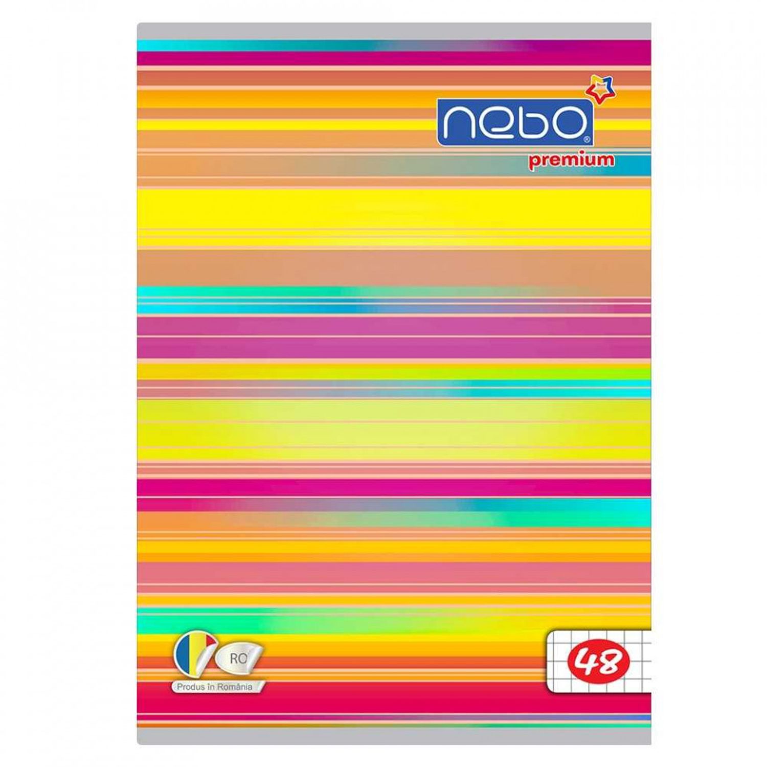 Caiet A5 48 file, NEBO Premium, 80g, AR fotografia produsului View 3 L