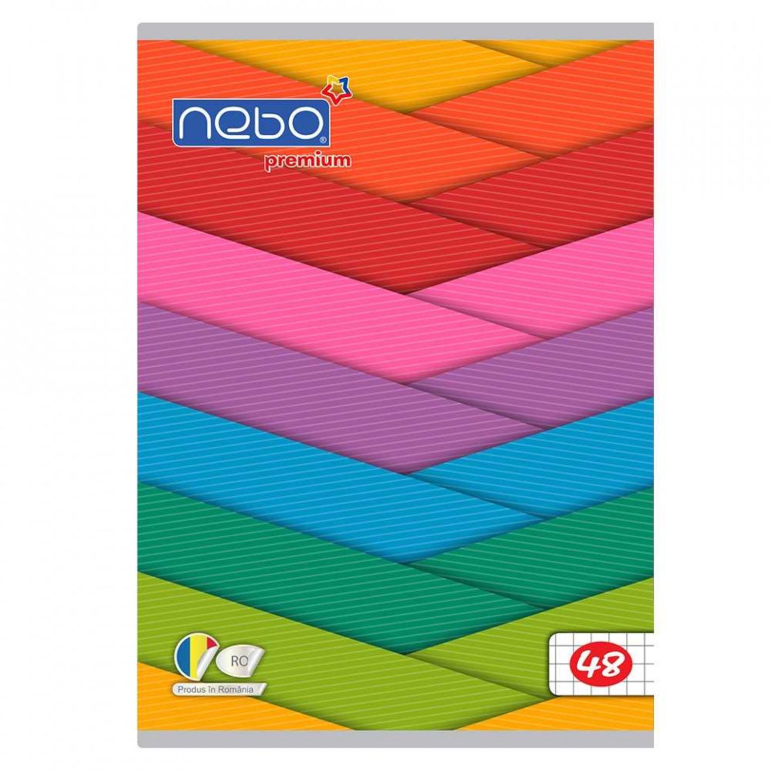 Caiet A5 48 file, NEBO Premium, 80g, AR fotografia produsului View 5 L