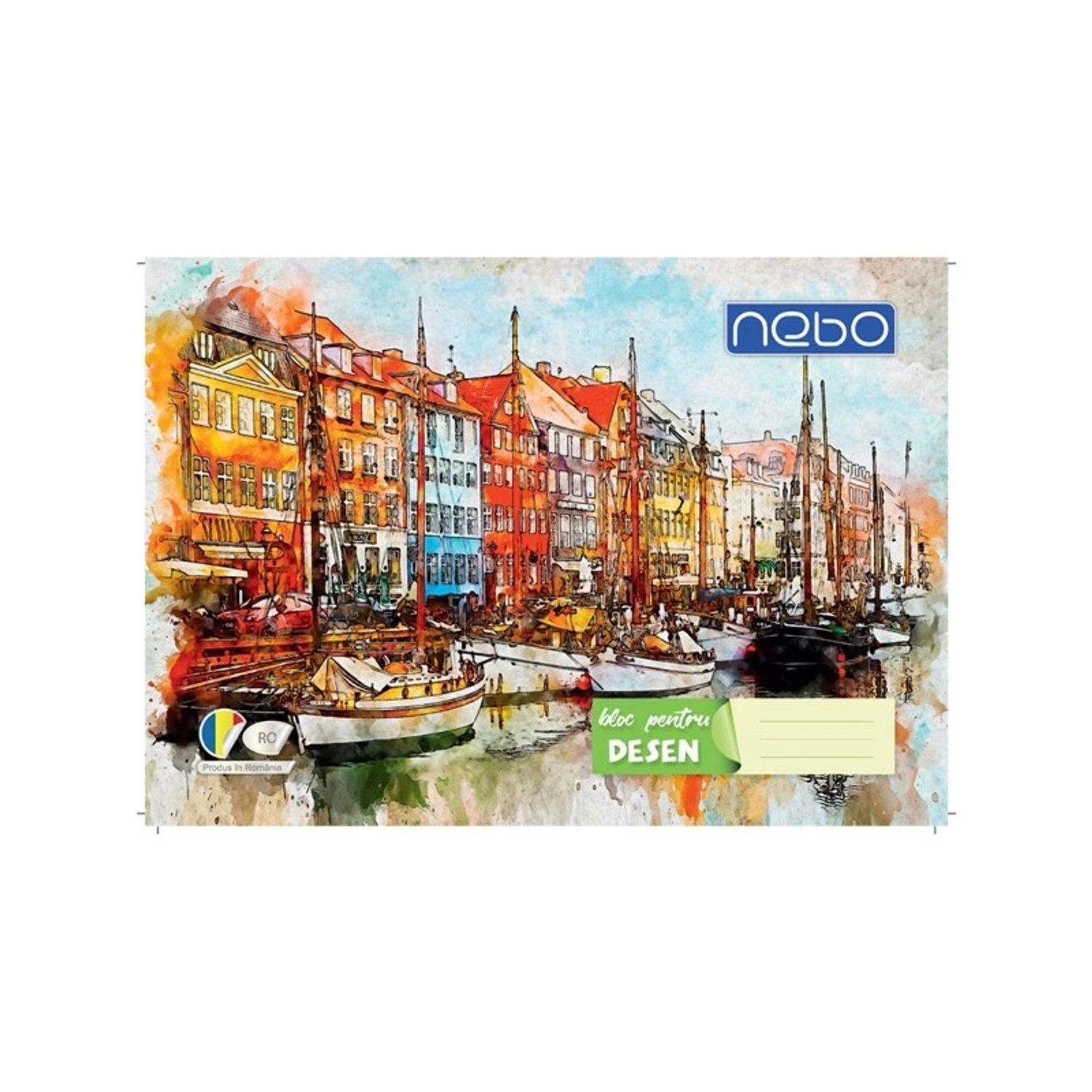 Bloc desen A4 16 file 120 g/mp - NEBO fotografia produsului View 5 L