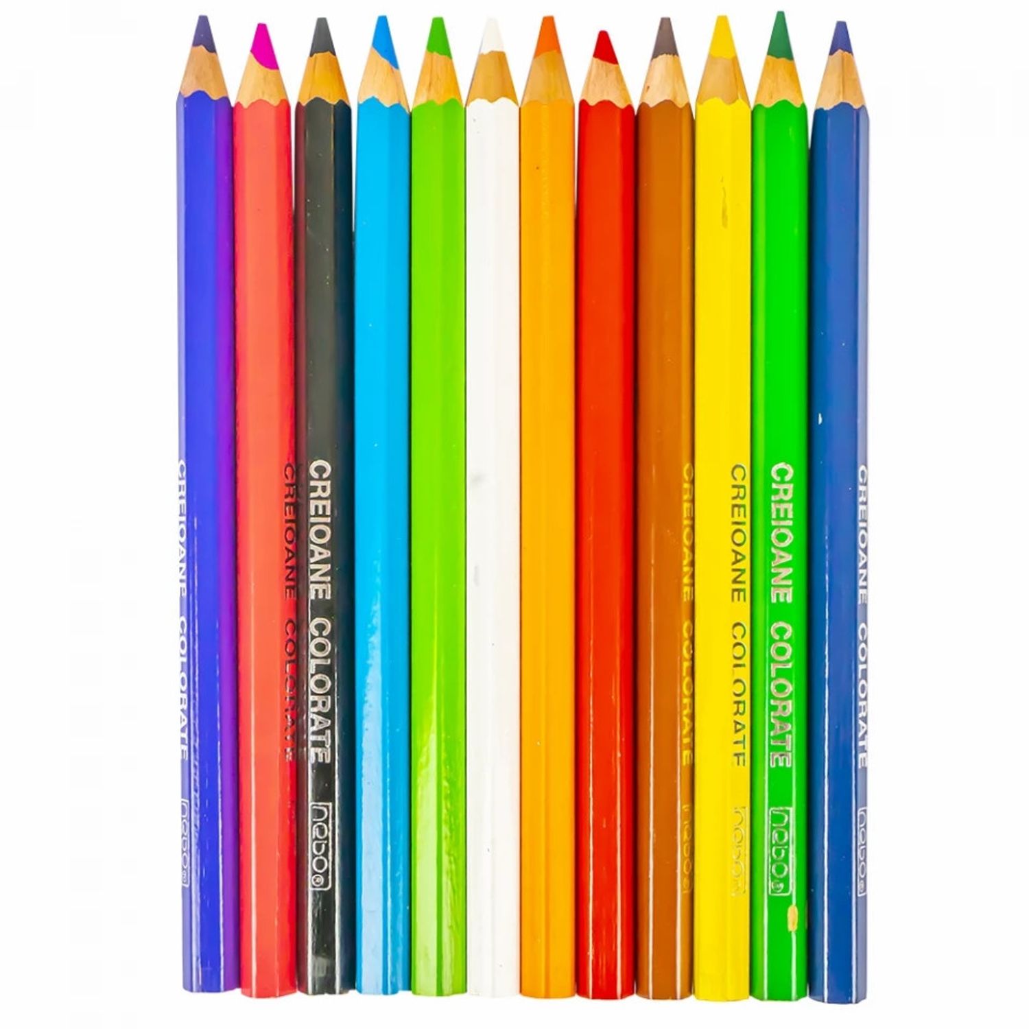 Creioane color Hexagonale Jumbo Set 12 - NEBO fotografia produsului View 10 L