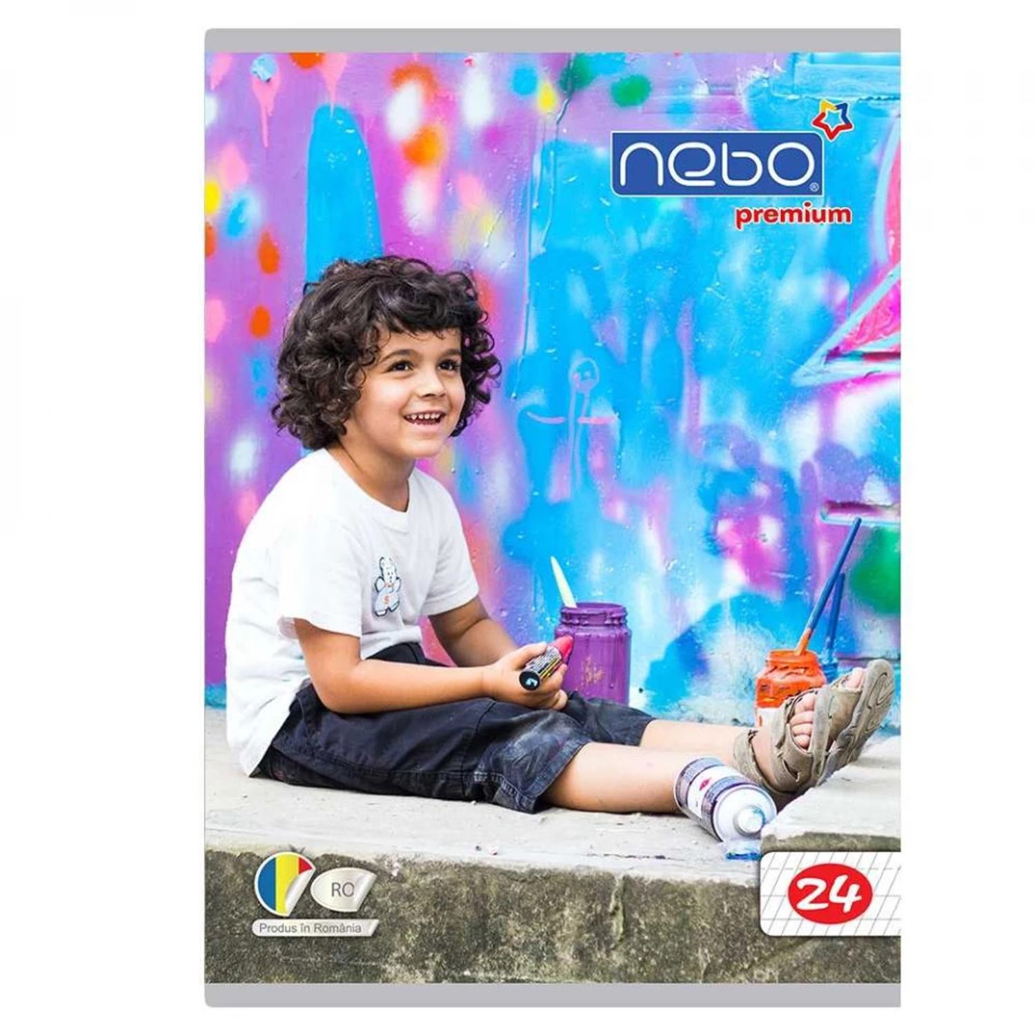 Caiet A5 Tip I, 24 file, NEBO Premium, 80g fotografia produsului View 2 L