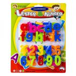Litere minuscule + cifre magnetice, 1set/blister fotografia produsului