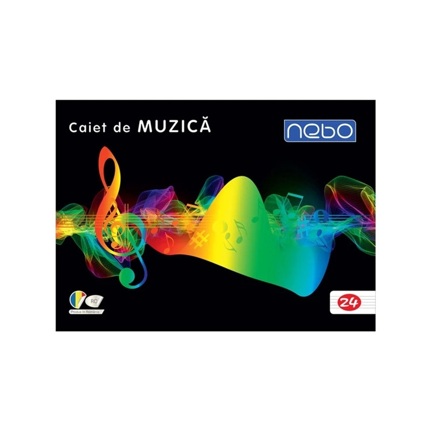 Caiet muzica 24 file - NEBO fotografia produsului View 3 L