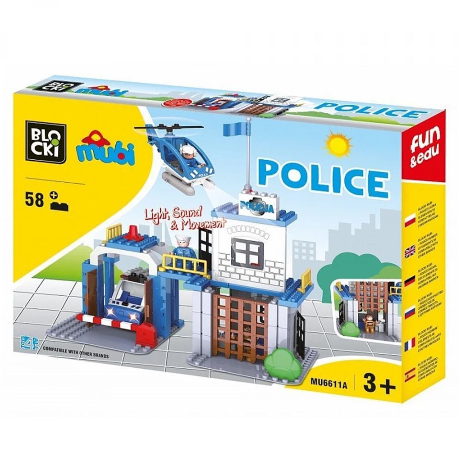 Blocki mubi, Statie politie, 58 piese fotografia produsului View 4 L