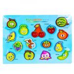 Puzzle din lemn, incastru, Fructe/Legume fotografia produsului