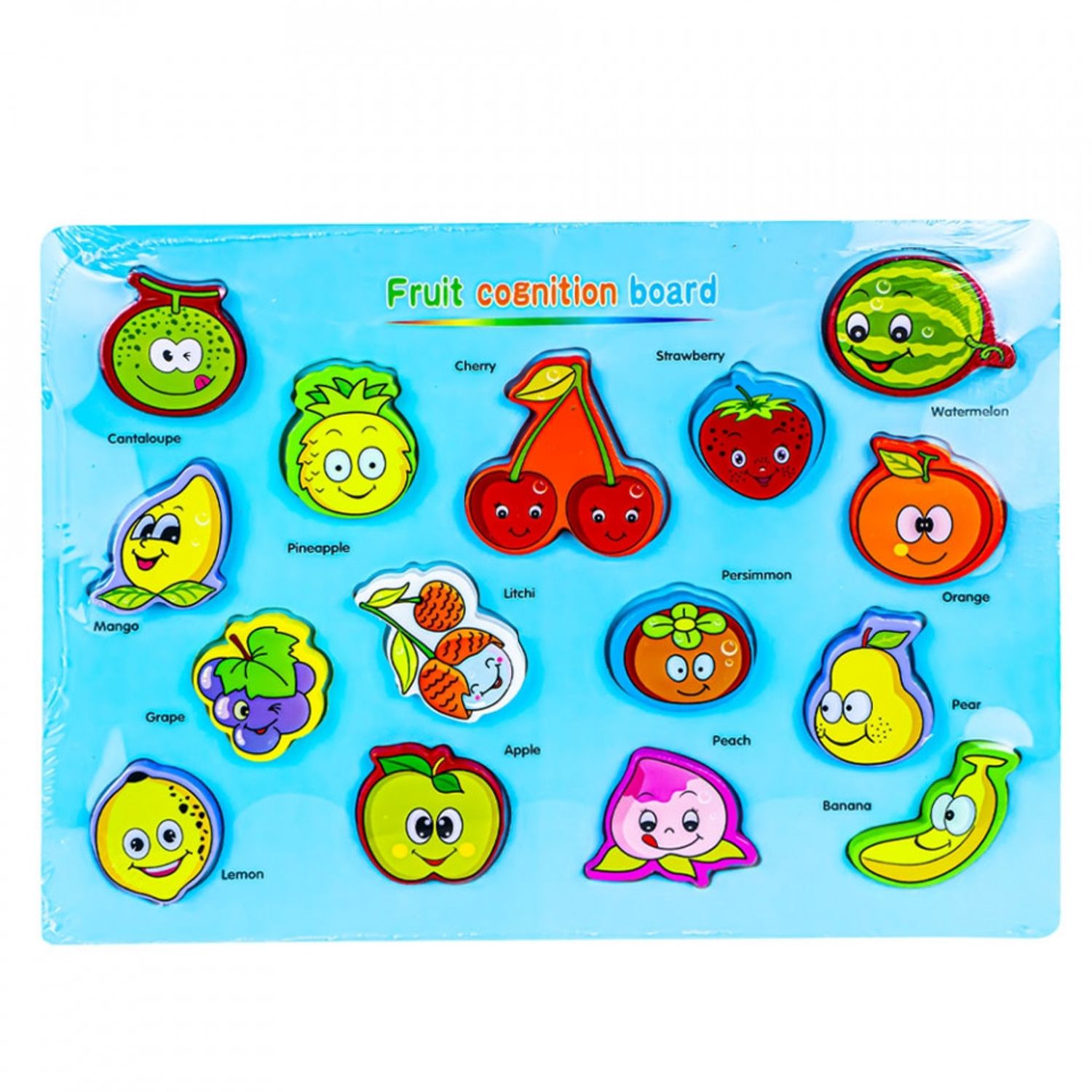 Puzzle din lemn, incastru, Fructe/Legume fotografia produsului