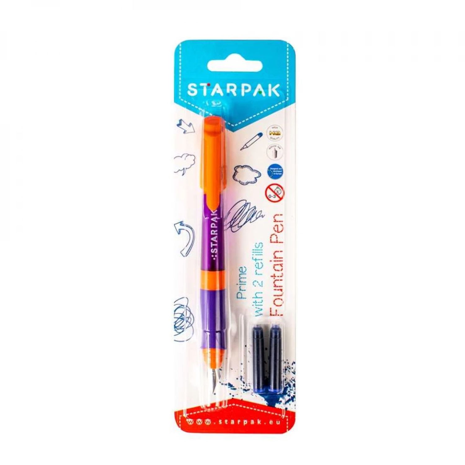 Stilou Prime PF+2 rezerve/blister - STARPAK fotografia produsului