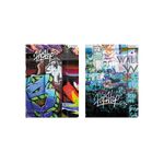 Mapa A4 cu elastic din carton - Graffiti - STARPAK fotografia produsului