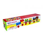 Trenulet din lemn, cu forme geometrice, BX-106 fotografia produsului