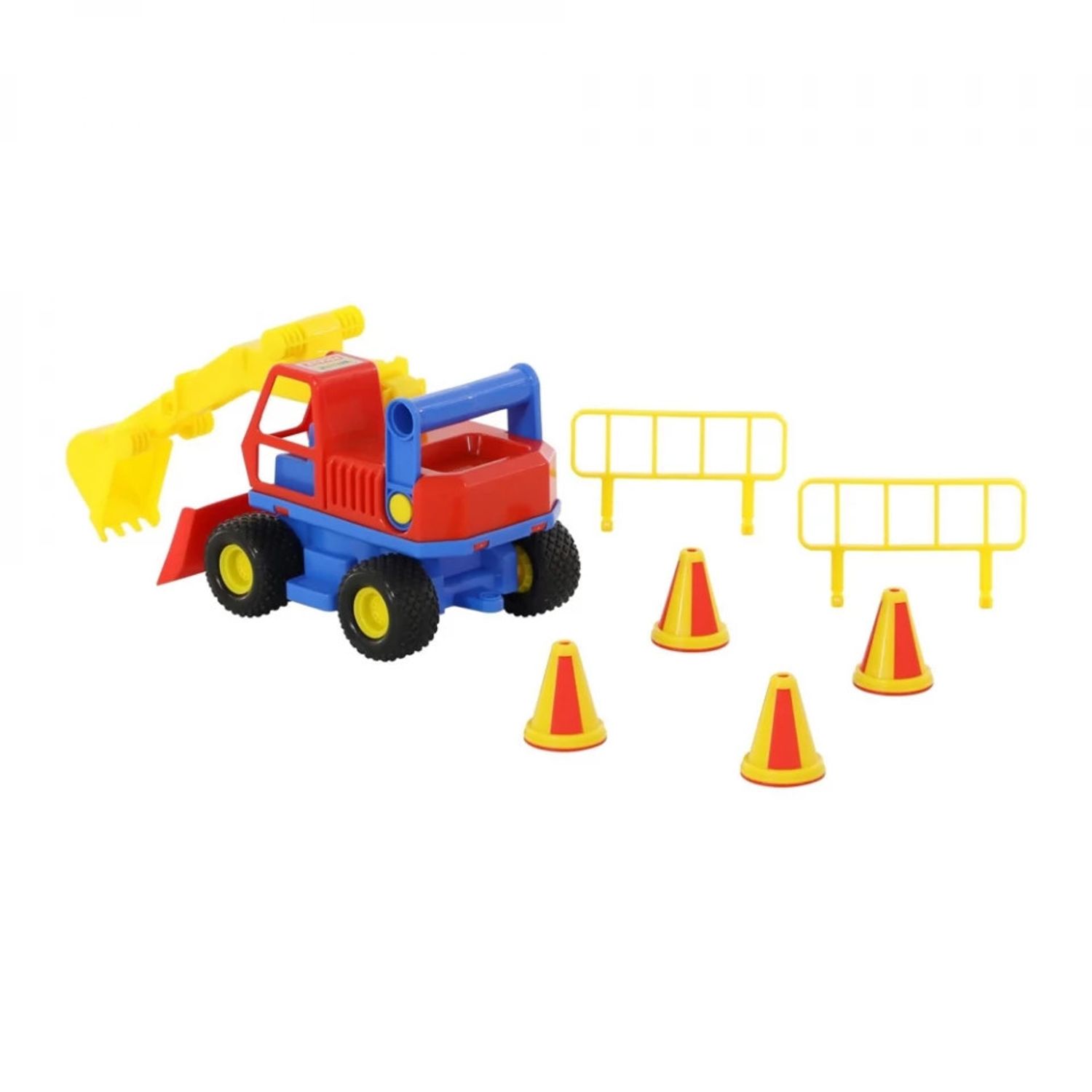 Excavator cu accesorii - ConsTruck, 29x16x16 cm, Wader fotografia produsului View 2 L