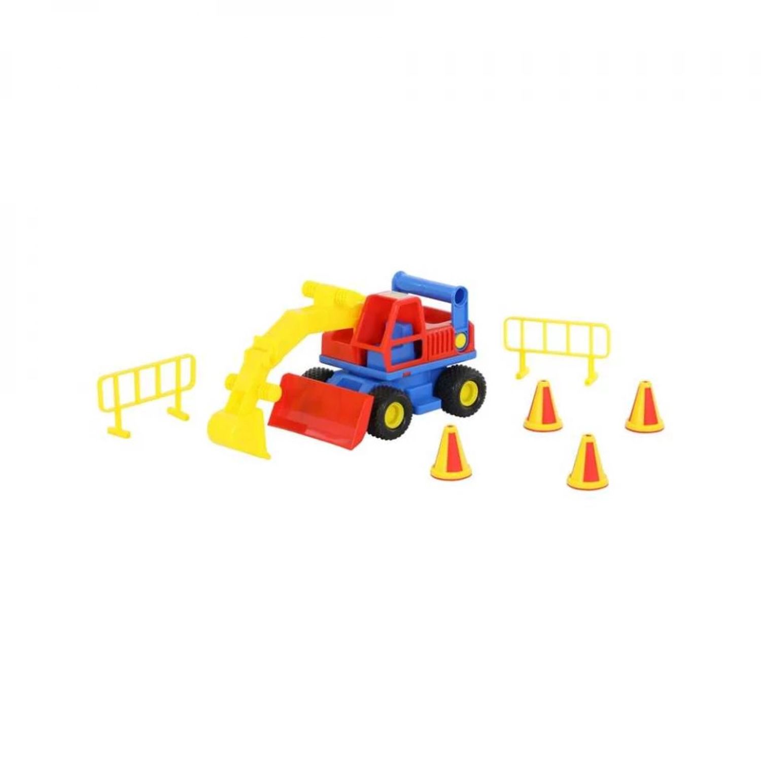 Excavator cu accesorii - ConsTruck, 29x16x16 cm, Wader fotografia produsului