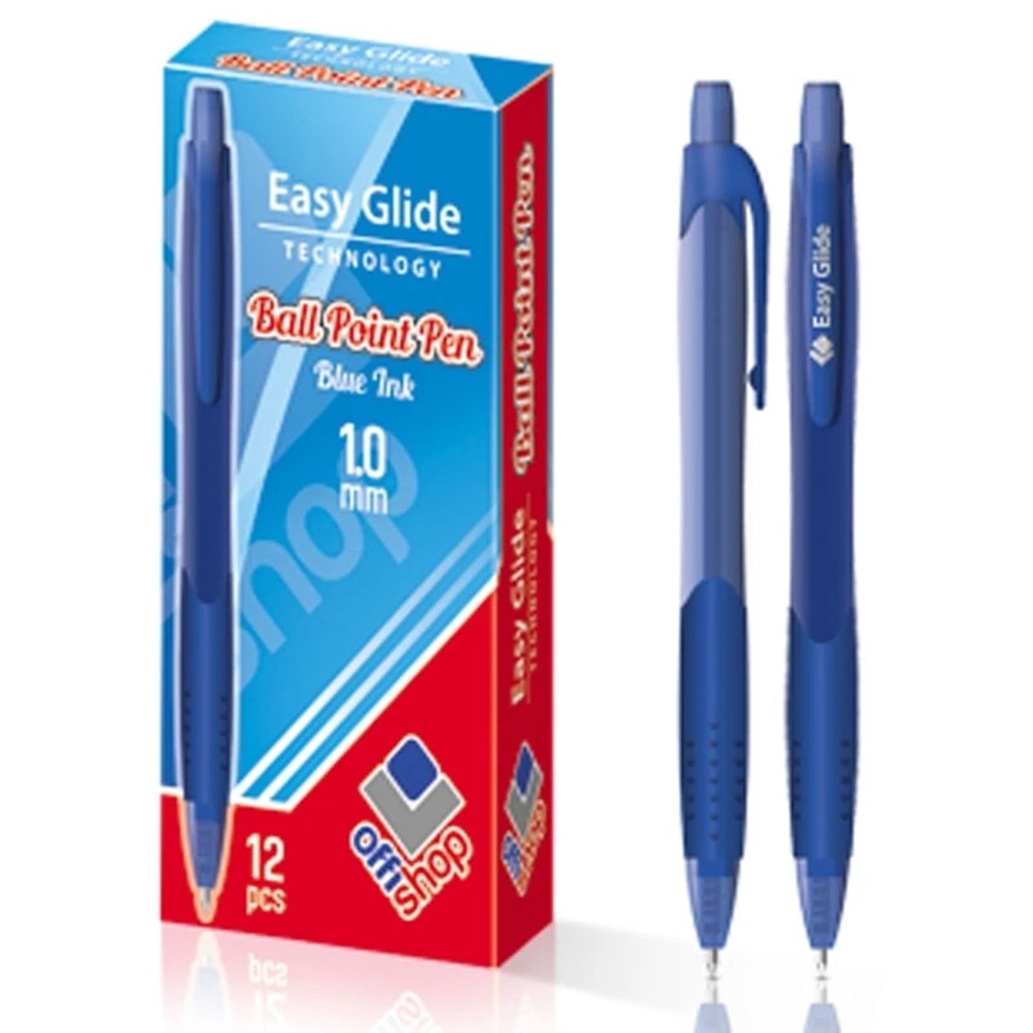 Pix cu mecanism, Easy Glide, mina albastra, 12 buc/set - OFFISHOP fotografia produsului View 2 L