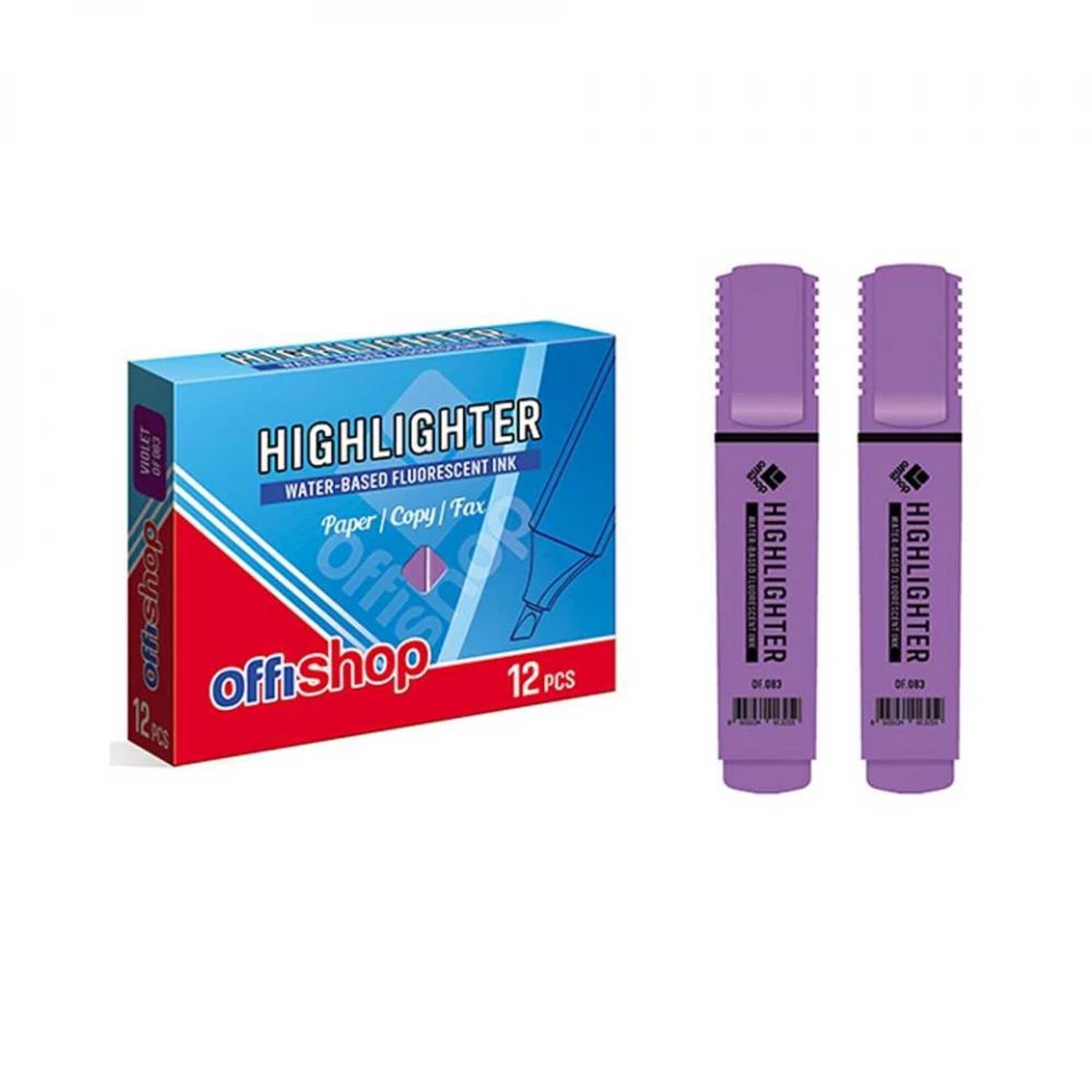 Textmarker fluorescent violet, 12 buc/set - OFFISHOP fotografia produsului