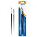 Pensule varf tesit, 3 buc/blister, 2,4,6 - S-COOL fotografia produsului