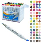 Markere cu 2 capete, 6mm-3mm, 60 cul/set - S-COOL fotografia produsului View 3 S