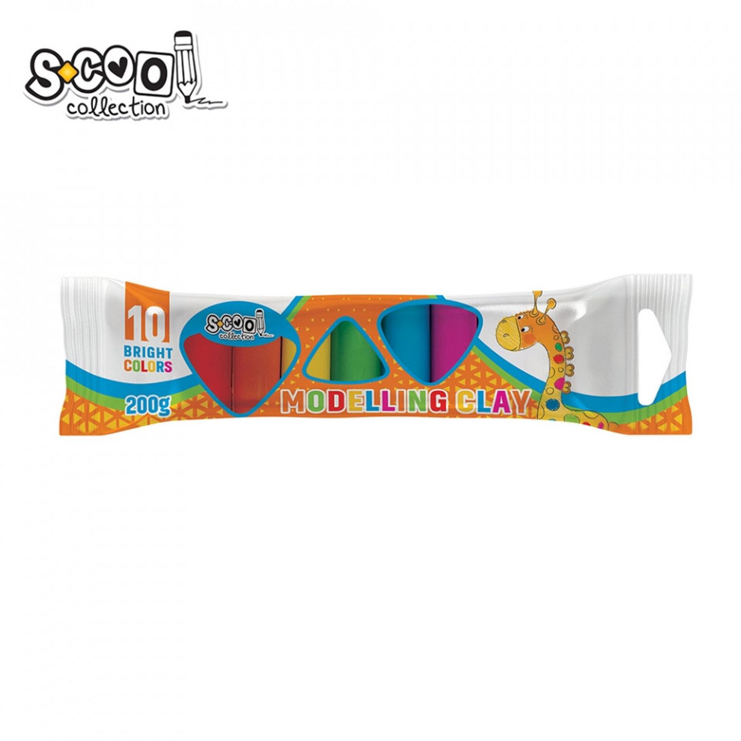 Plastilina, 10 culori/set, 200 g - S-COOL fotografia produsului