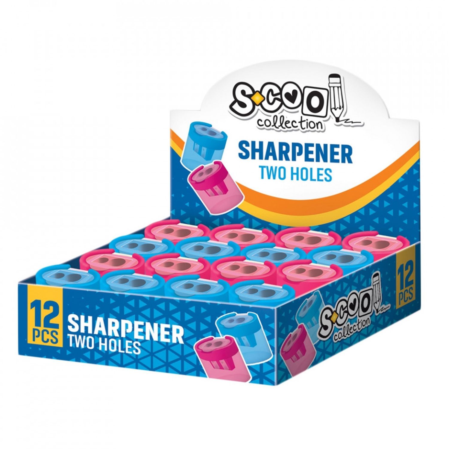 Ascutitoare dubla cu container, 12 buc/cutie - S-COOL fotografia produsului View 3 L