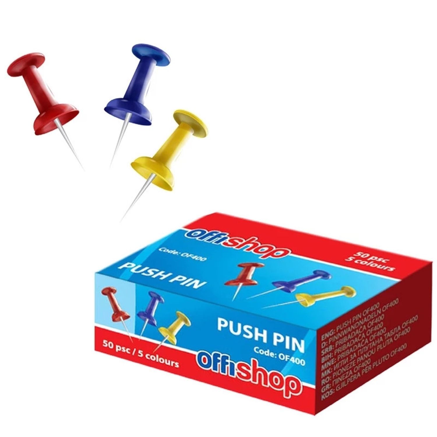 Ace pluta, color, 50 buc/set - OFFISHOP fotografia produsului