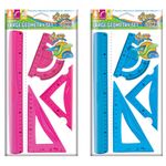 Trusa geometrie flexibila, 4 piese/set - S-COOL fotografia produsului