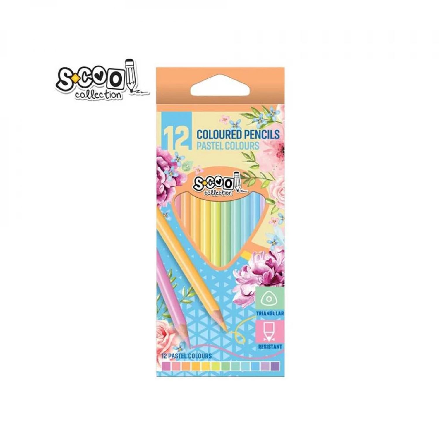 Creioane color, pastel, 12 cul/set - S-COOL fotografia produsului View 4 L