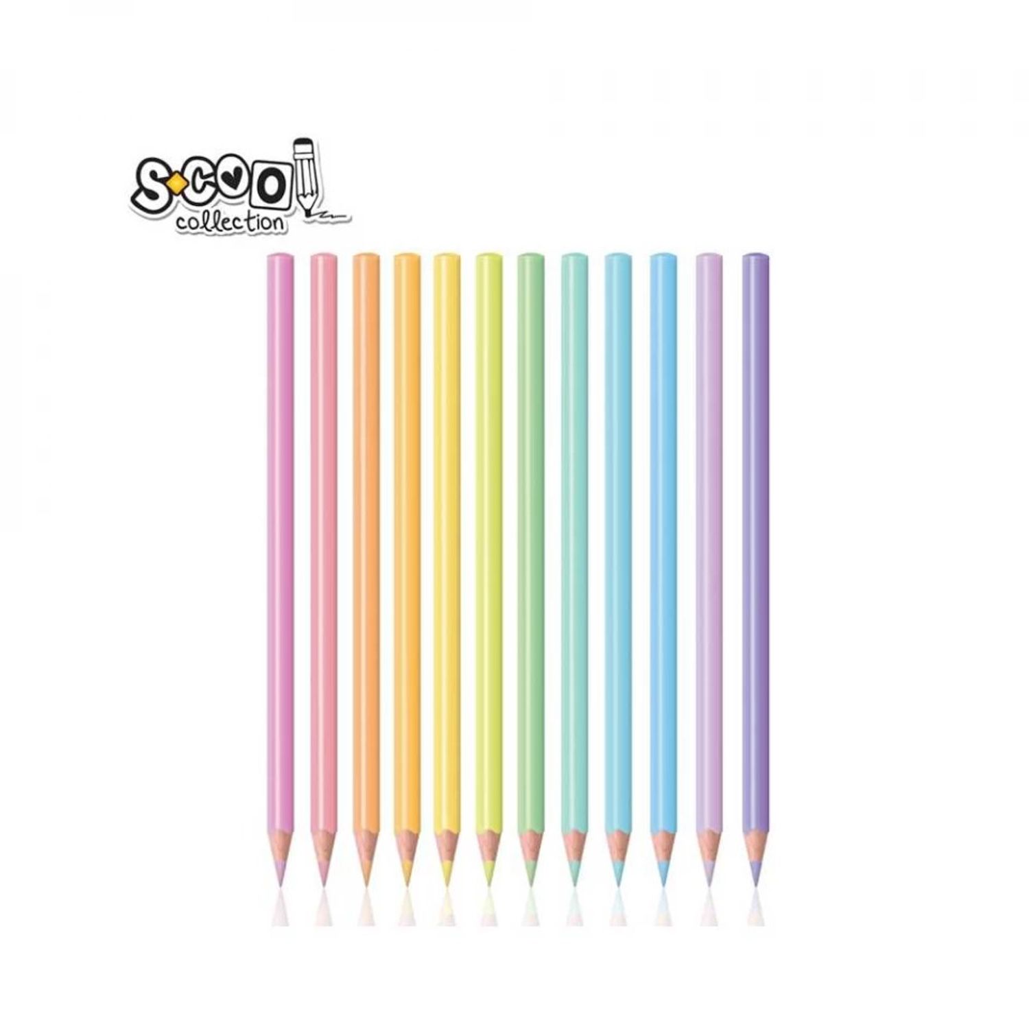 Creioane color, pastel, 12 cul/set - S-COOL fotografia produsului View 2 L