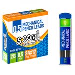 Mine creion mecanic 0,5mm, 2B, 24 buc/set - S-COOL fotografia produsului