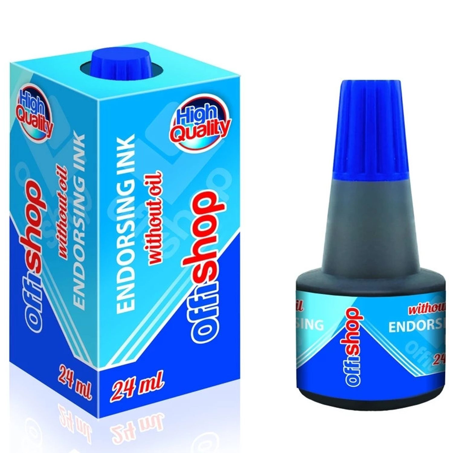Tus stampila, albastru, 24 ml - OFFISHOP fotografia produsului