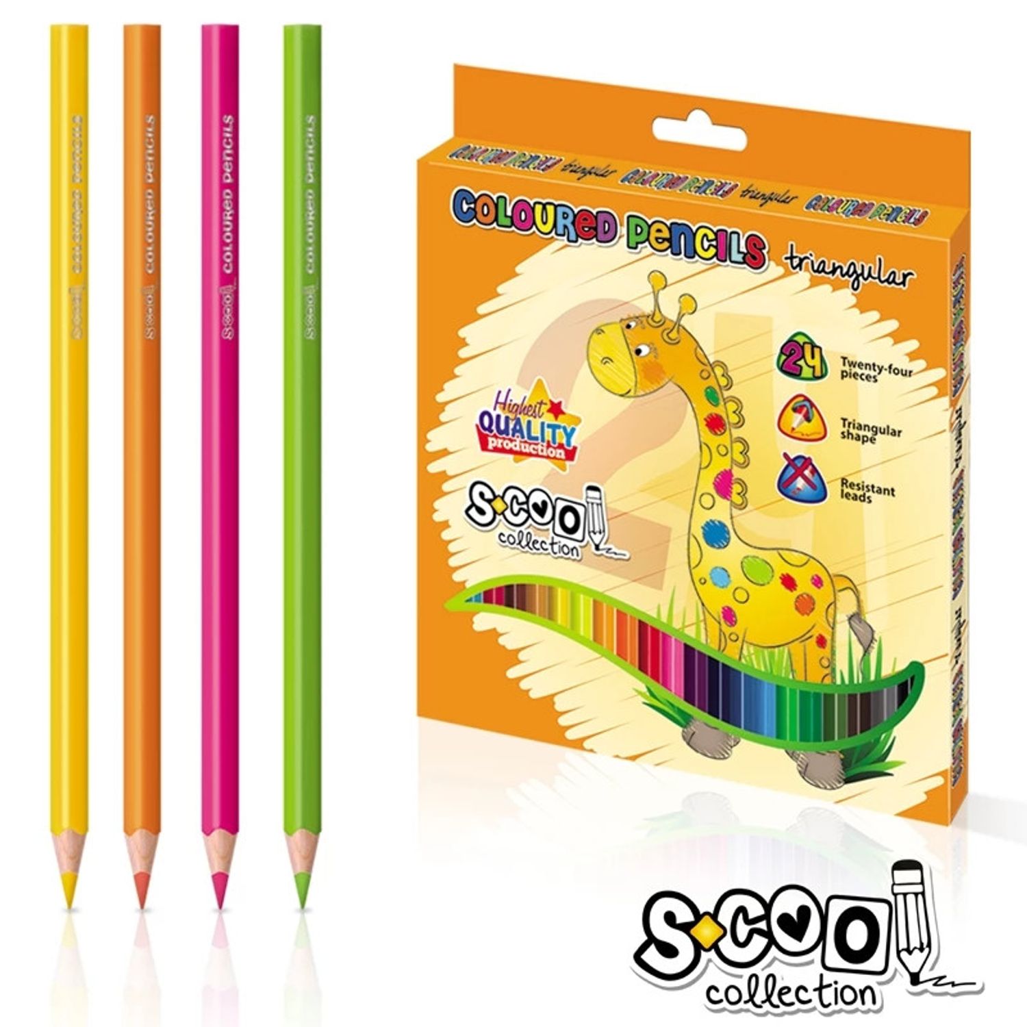Creioane color, 24 culori/set - S-COOL fotografia produsului View 2 L