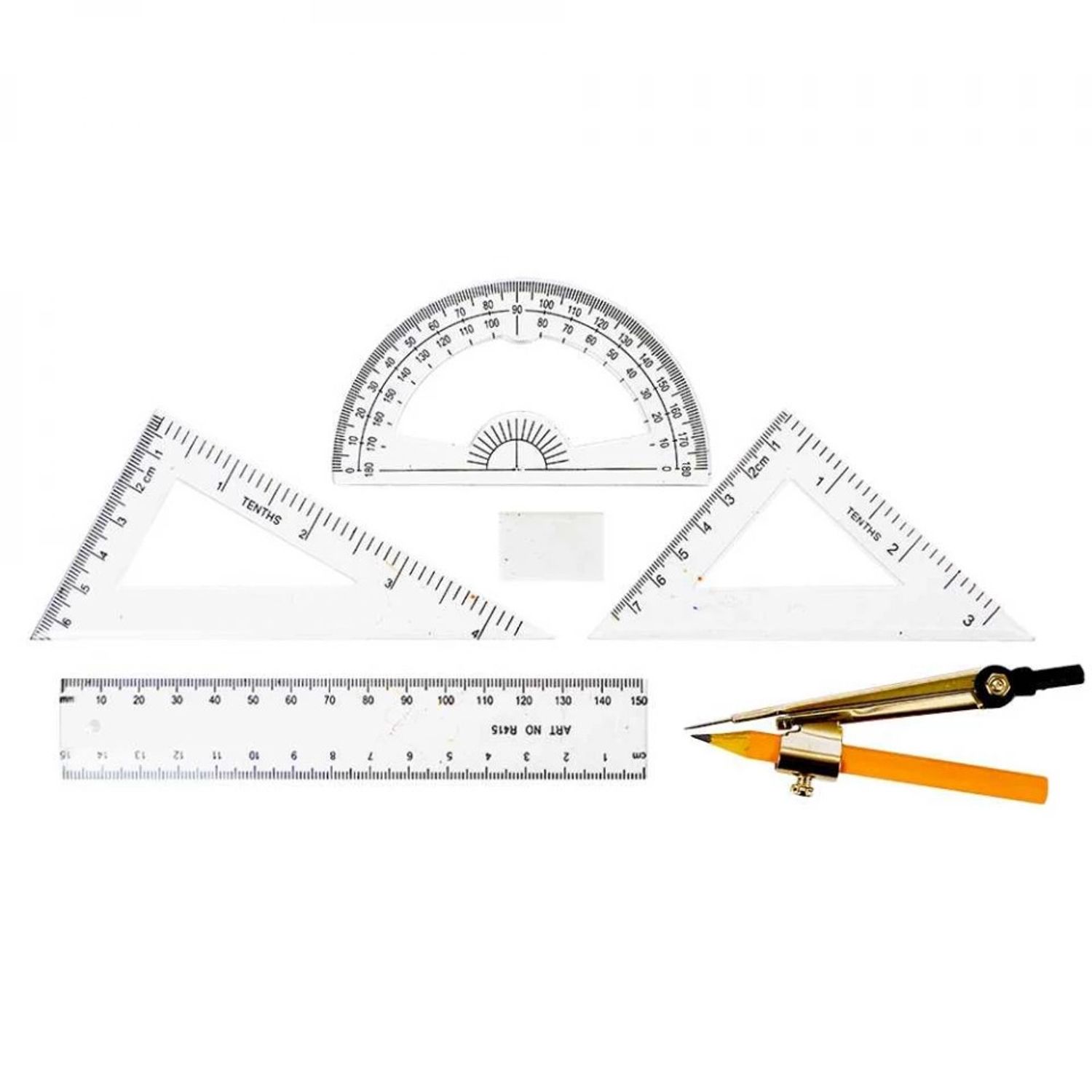 Trusa geometrie metalica, 7 piese fotografia produsului View 2 L