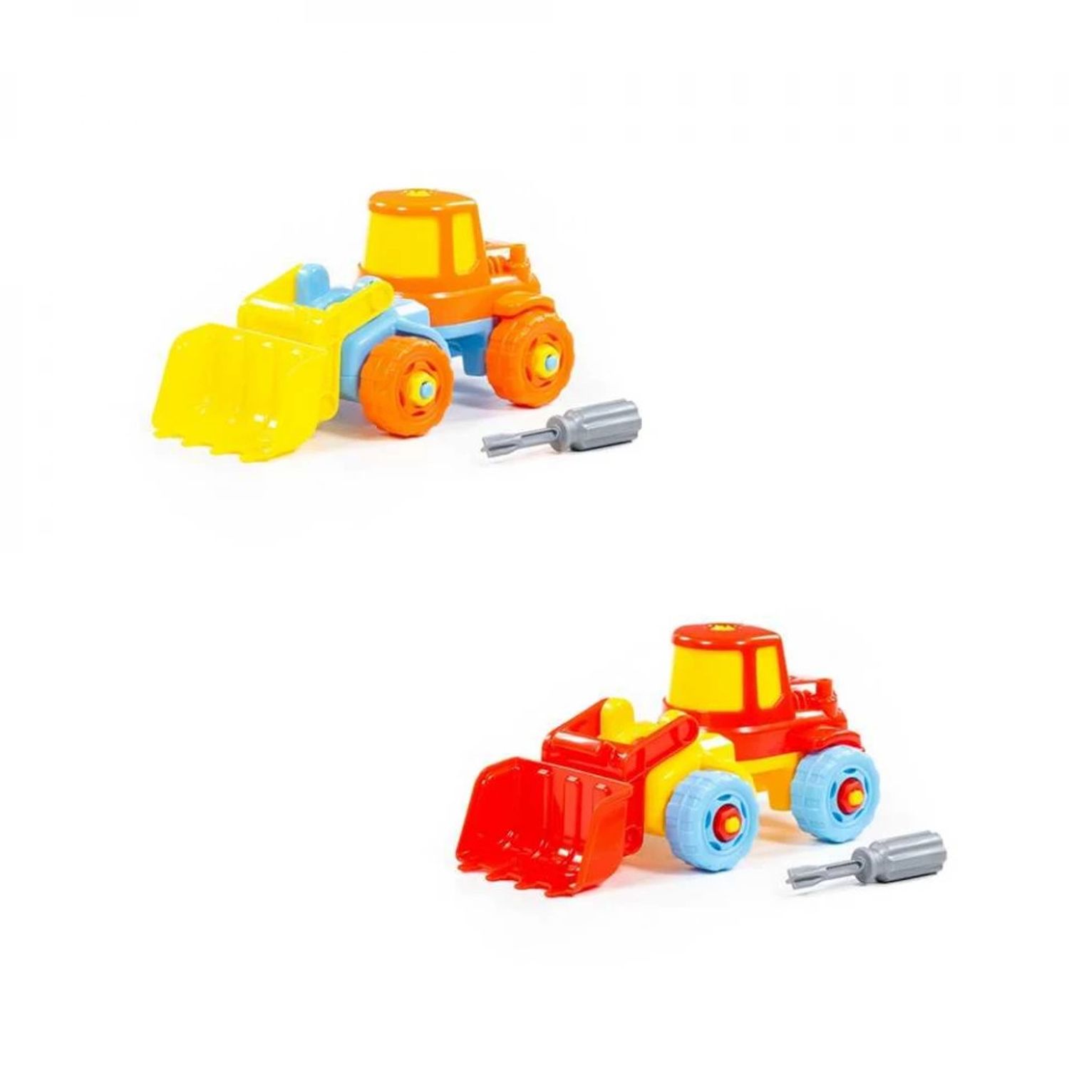 Tractor-excavator demontabil, 19,5x10x29 cm, Polesie fotografia produsului