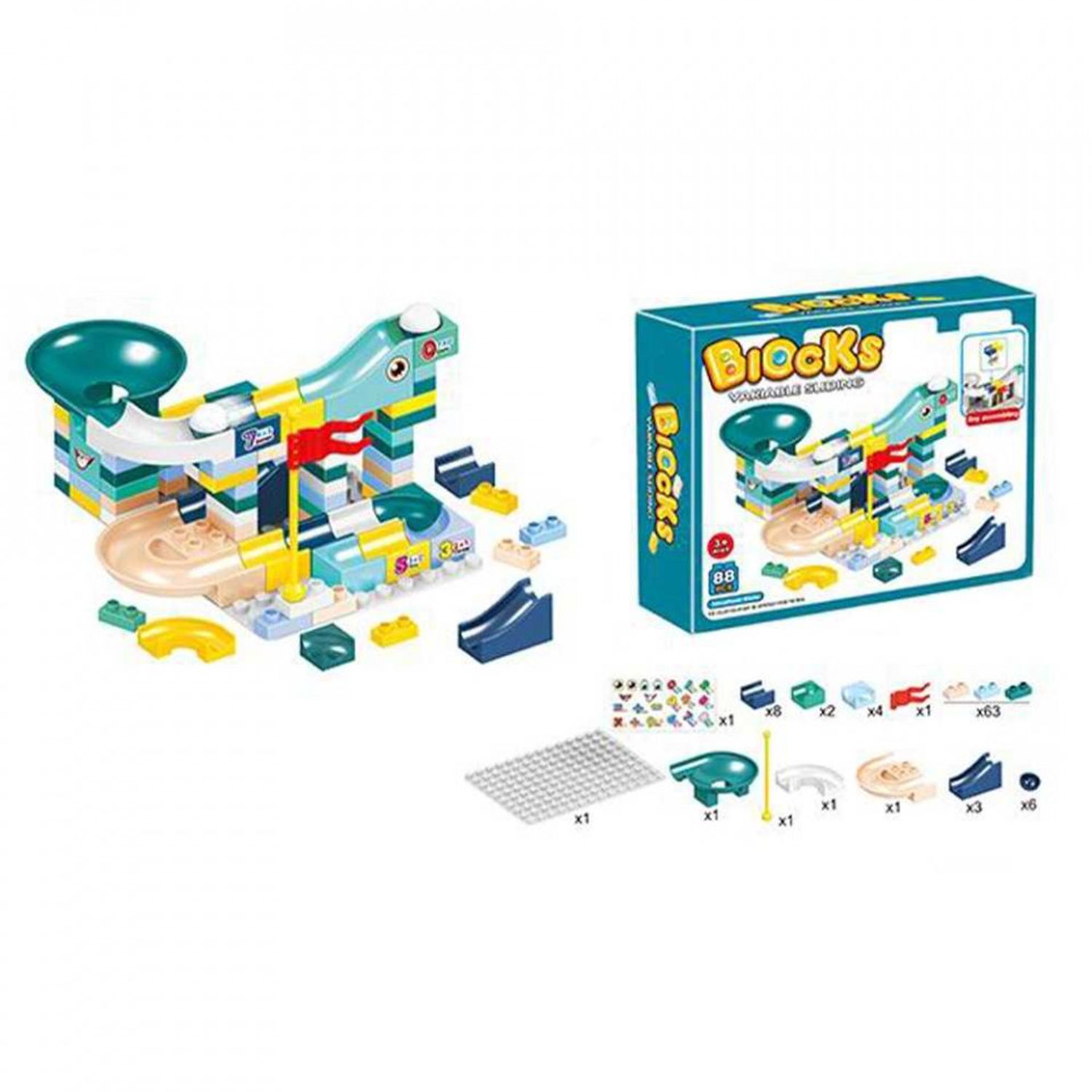 Joc constructii, 88 piese, 6688-94A fotografia produsului
