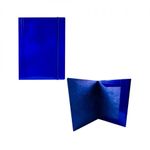 Mapa F4 cu elastic, din carton, 600 g/mp, albastra - OFFISHOP fotografia produsului