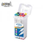 Markere cu 2 capete, 6mm-3mm, 12 cul/set - S-COOL fotografia produsului