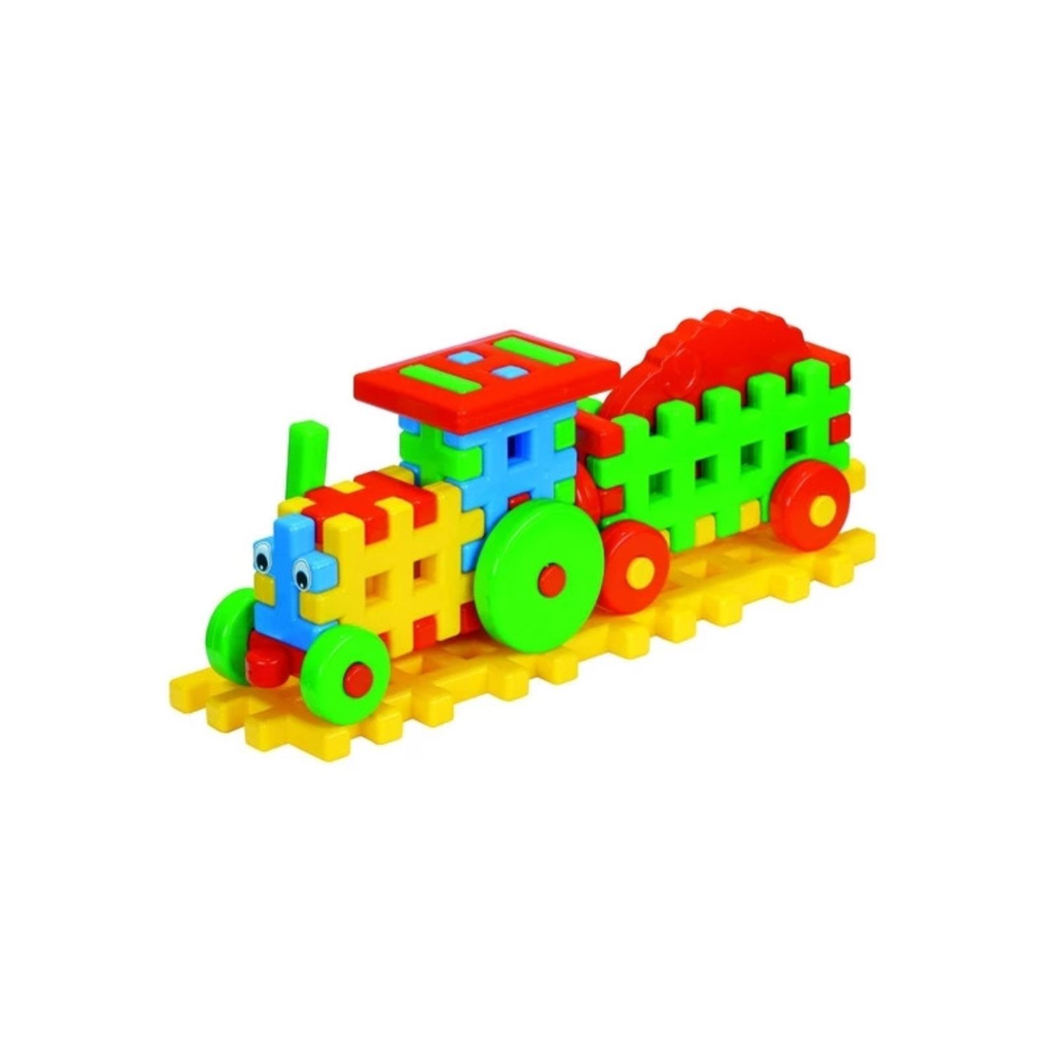 Cuburi constructii, 38x10,3x15 cm, Tractor - Tupiko fotografia produsului