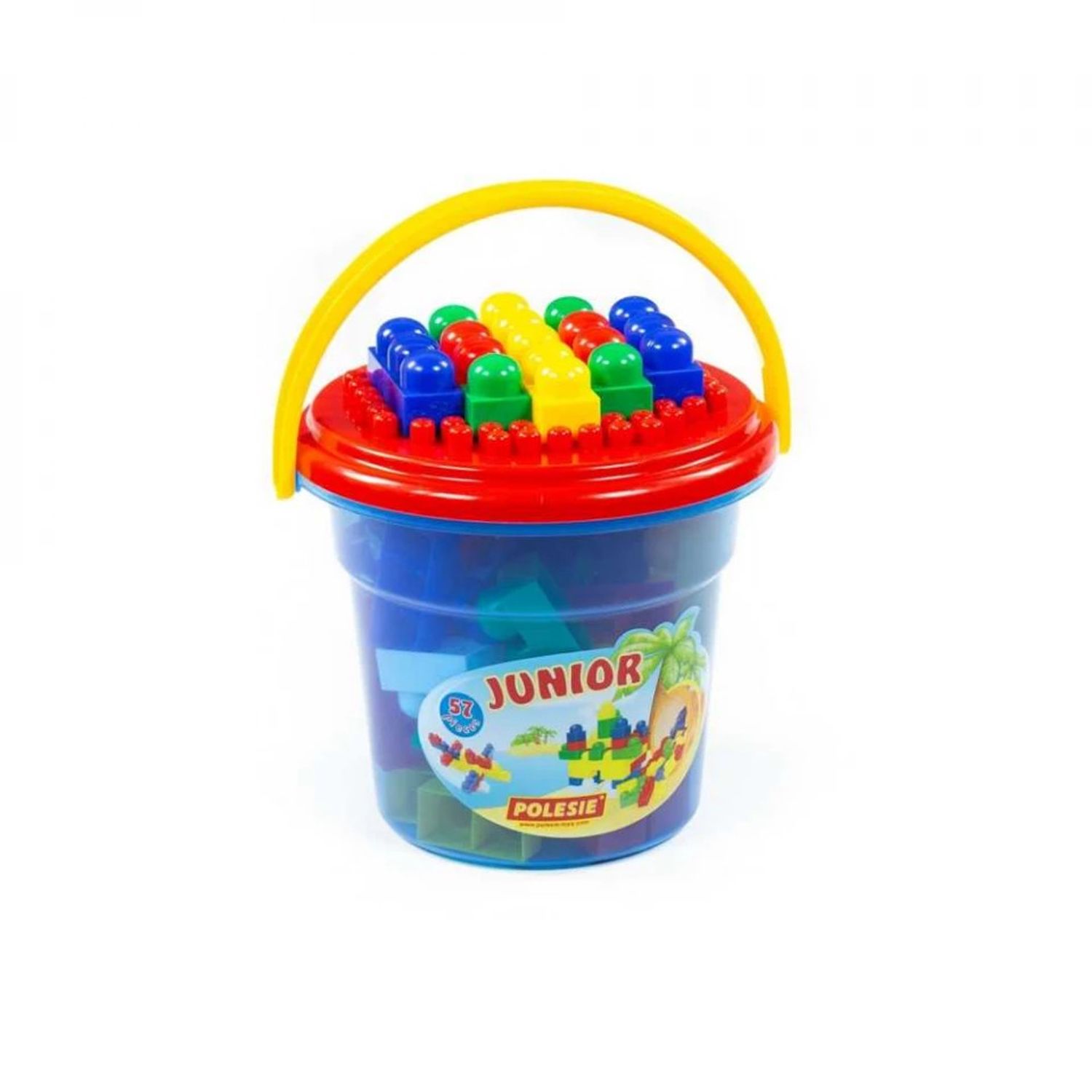 Cuburi constructii Junior, 57 piese/galetusa, Polesie fotografia produsului View 3 L