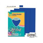 Hartie buretata, albastra, 10buc/set, 20x30 cm - S-COOL fotografia produsului