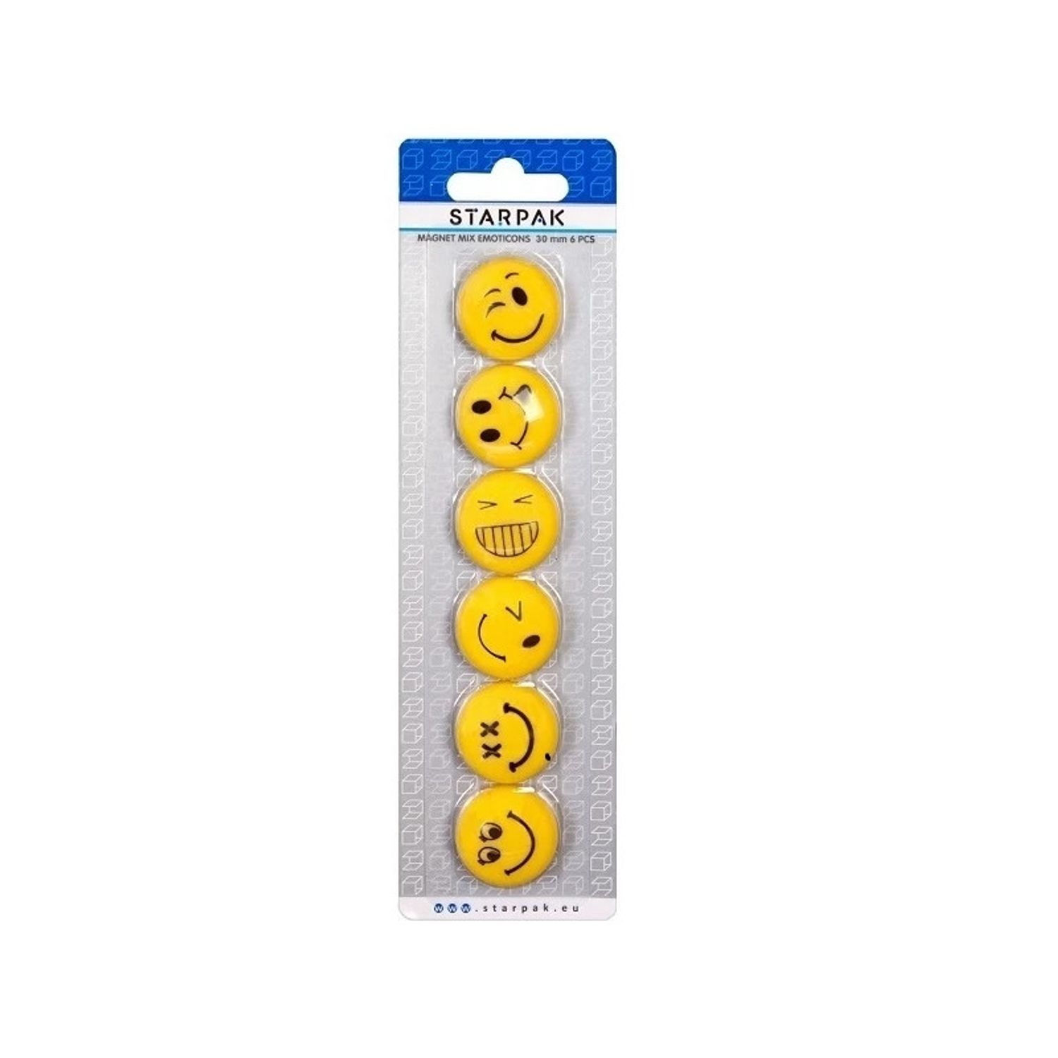 Magneti Emoticon, 30 mm, 6 buc/set - STARPAK fotografia produsului View 2 L