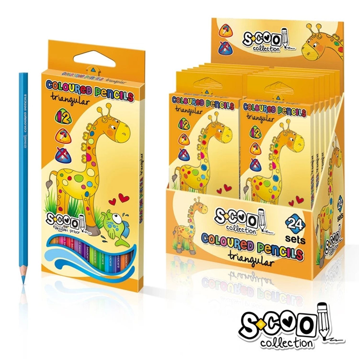 Creioane color, 12 culori/set - S-COOL fotografia produsului View 3 L