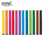 Carioca jumbo, 12 culori/cutie PVC - S-COOL fotografia produsului View 5 S