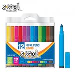 Carioca jumbo, 12 culori/cutie PVC - S-COOL fotografia produsului