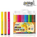 Carioca jumbo, 12 culori/cutie PVC - S-COOL fotografia produsului View 2 S