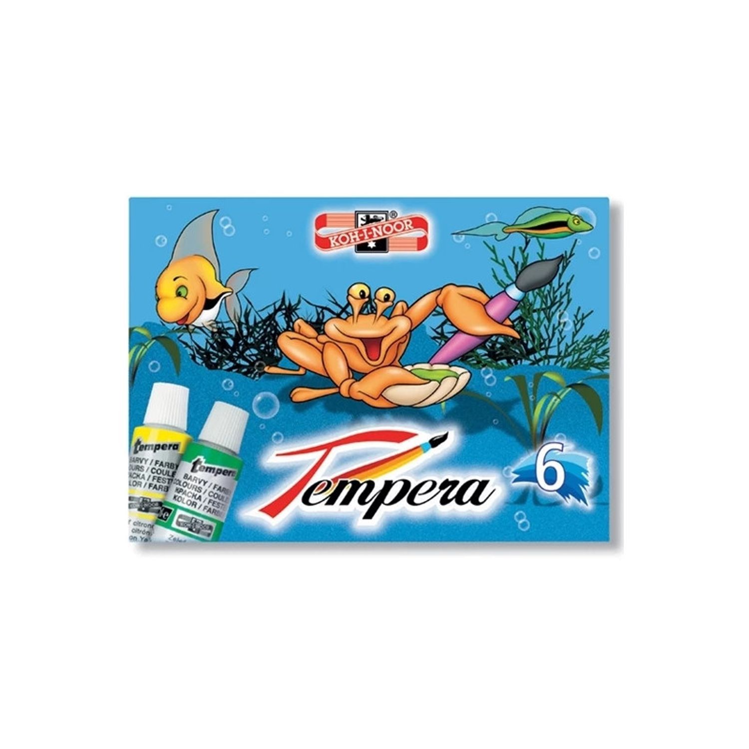 Tempera 16 ml 6 culori|set - Koh-I-Noor fotografia produsului